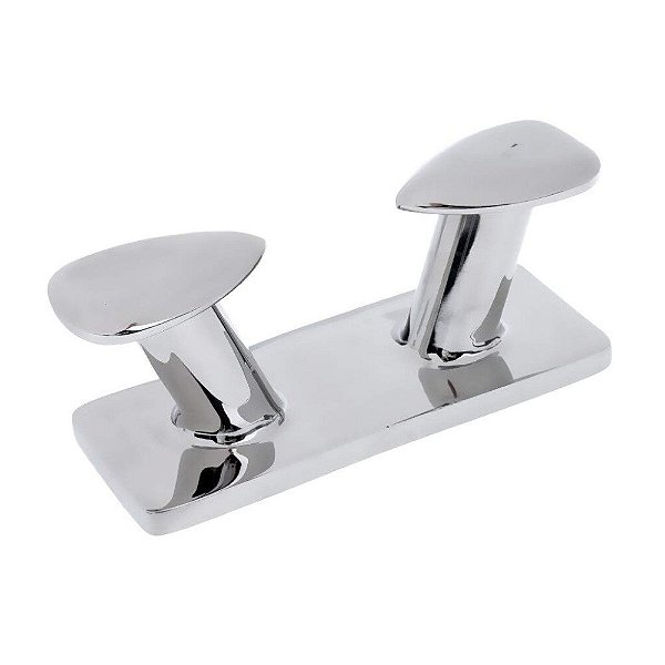 Cunho De Amarração Em Aço Inox 20 Cm Amarra Cabo Cais Lancha