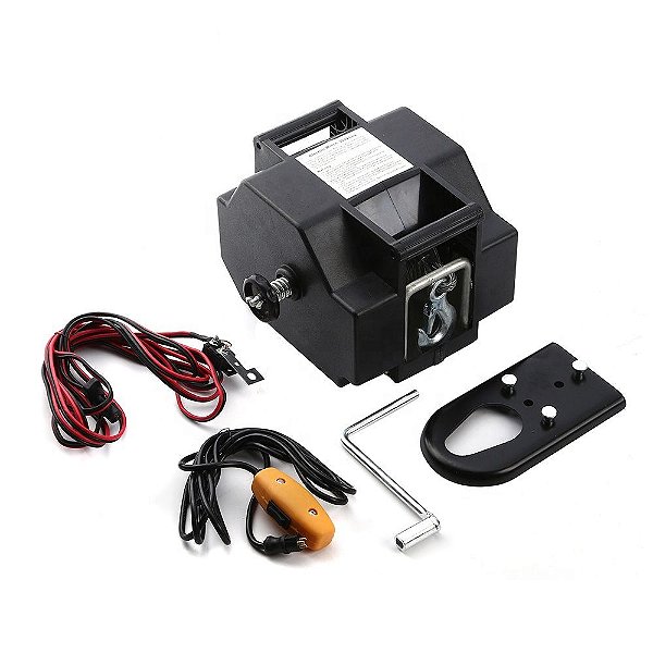 Guincho Elétrico 3000 Lbs Para Carretinha De Reboque Lancha