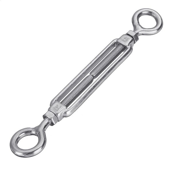 Esticador Com Olhal Em Aço Inox 6 Mm Cabo De Aço Corrente
