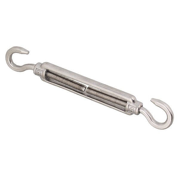Esticador Com Garfo Em Aço Inox 12 Mm Cabo De Aço Corrente