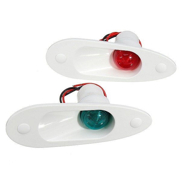 Luz De Navegação Em Led Olho Tubarão Bb-Be Para Lancha Barco