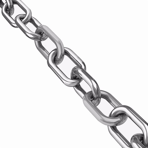 Corrente Em Aço Inox 1/8 Pol Ou 3,2 Mm Âncora Barco Lancha