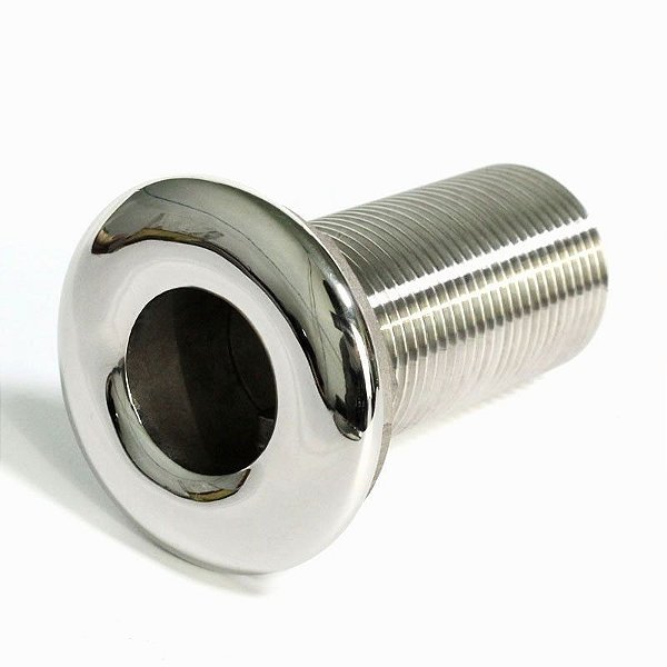 Saída De Água Em Aço Inox 1 Pol Costado Para Barco Lancha