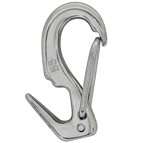 Mosquetão Aço Inox 90 Mm Engate Rápido E Gancho De Pressão