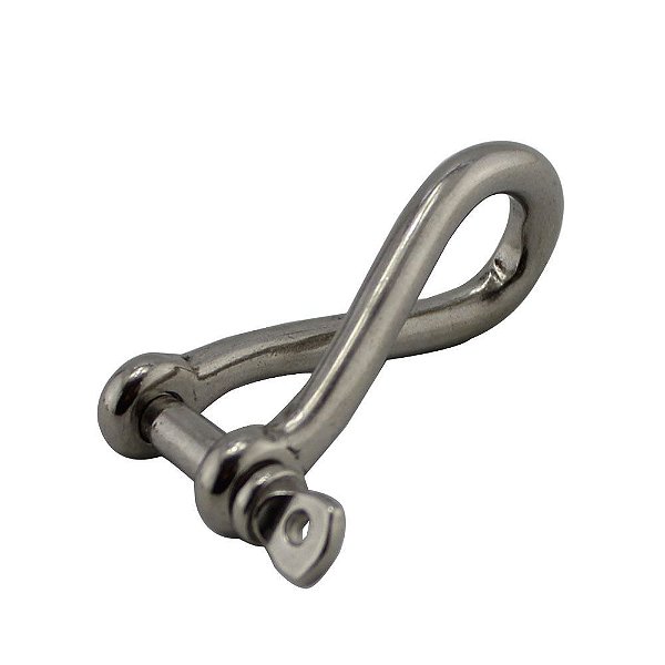 Tornel Manilha Longa Torcida Em Aço Inox 4 X 24Mm Max 5,8 Kn