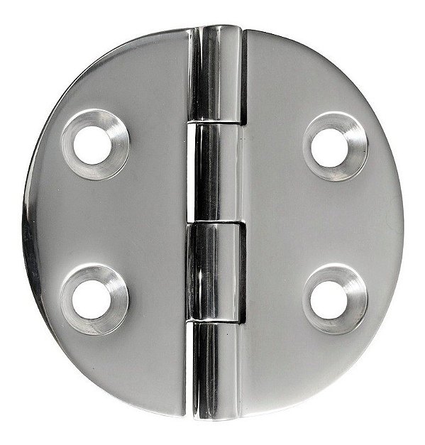 Dobradiça Em Aço Inox Oval 64 X 64 Mm Reforçada Porta Janela