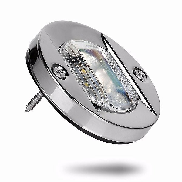 Luz De Alcançado Em Aço Inox E Led Branco Barco Lancha