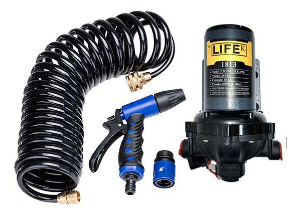 Bomba De Água Doce 4.0 Gpm Ducha De Popa E Gatilho 12 Volts