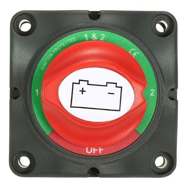 Chave Geral Seletora Para 2 Baterias Barco Lancha Trailer