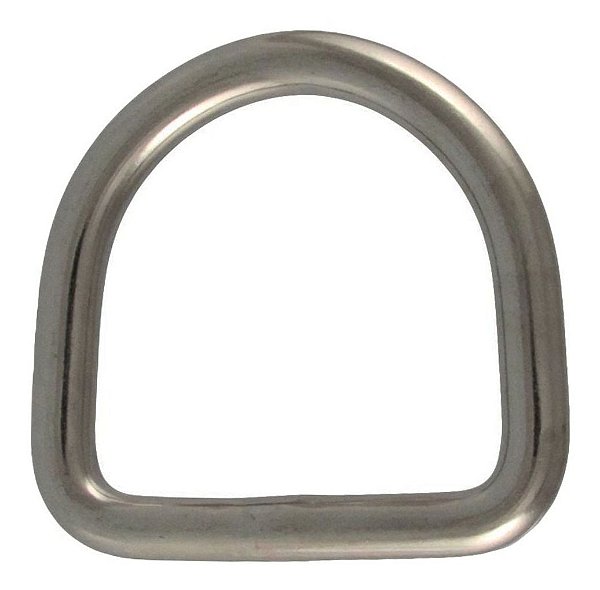 Anel Em Aço Inox Em Forma De D 3 X 20Mm Para Toldos Bolsas