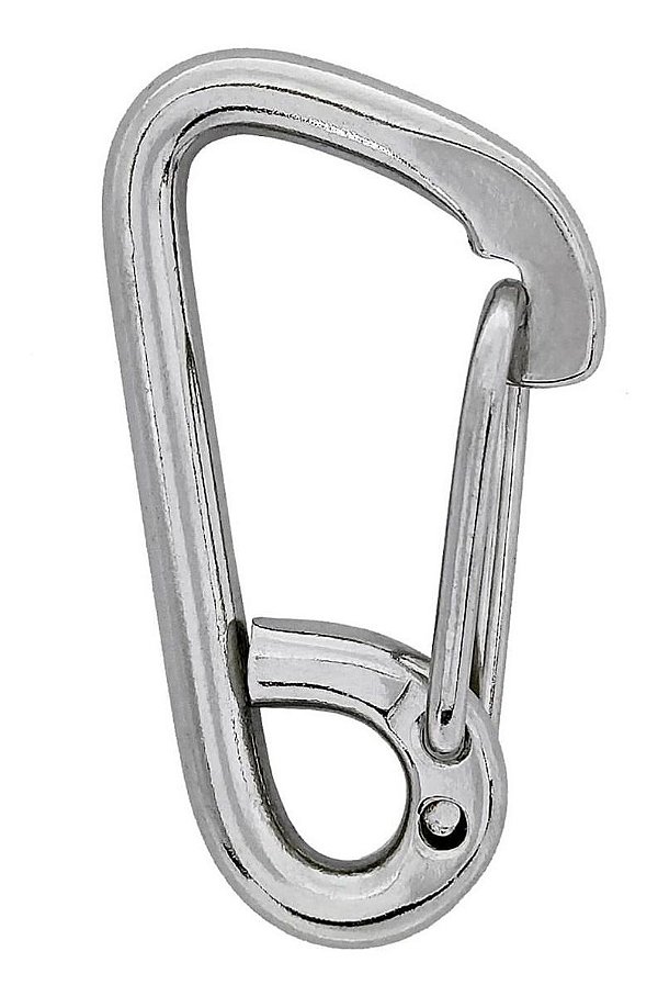 Mosquetão Em Aço Inox Engate Rápido De Pressão 12 X 120Mm
