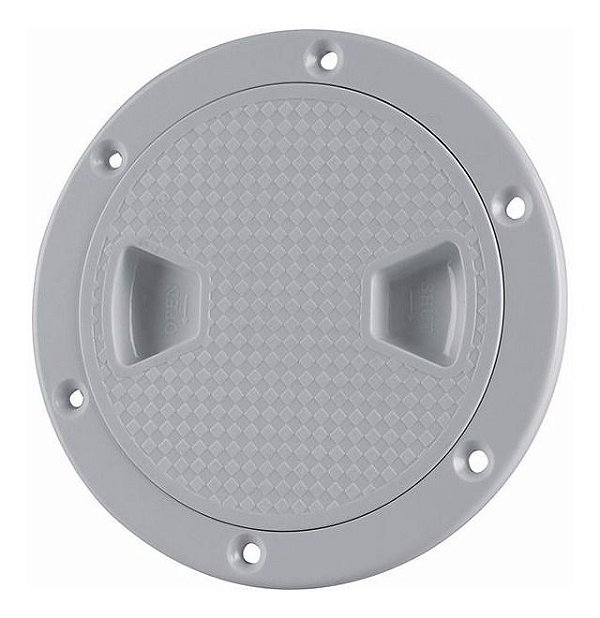 Tampa De Inspeção Náutica Em Abs 6 Pol Antiderrapante Lancha