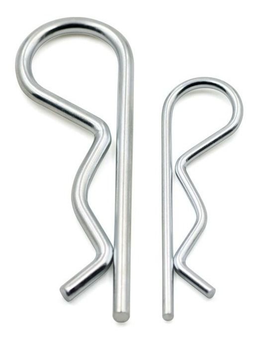Pino Beta Cupilha Contrapino Aço Inox 2,5Mm Grampo Pressão