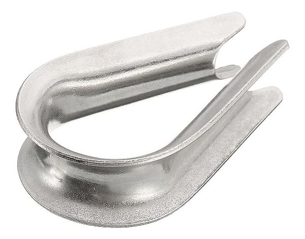 Sapatilha Leve 8 Mm Inox Anilha Para Cabo De Aço Corda