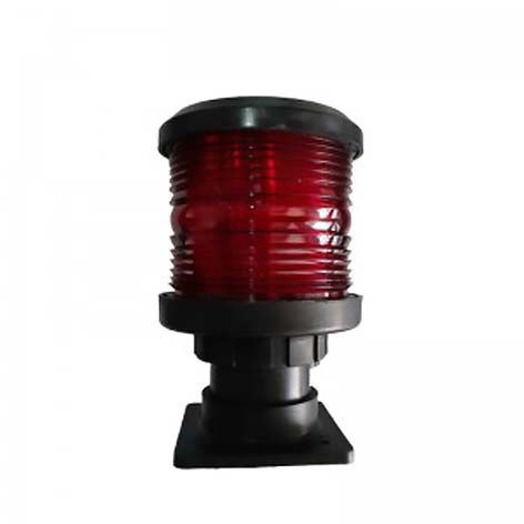 Luz De Navegação Vermelha 24V 360 Graus Barco De Até 12M