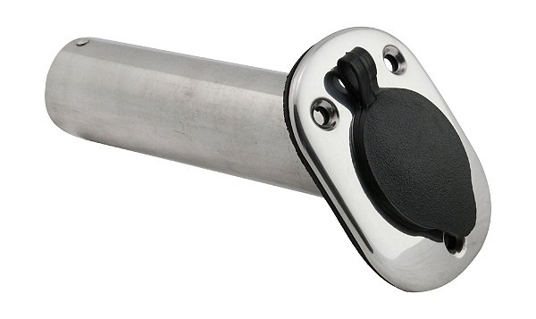 Porta Caniço Suporte De Vara Em Aço Inox Com Tampa De Pesca