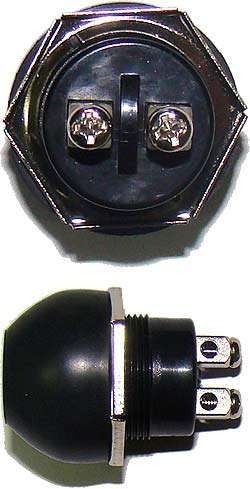 Botão Emborrachada Momentâneo De Buzina Painel Lancha