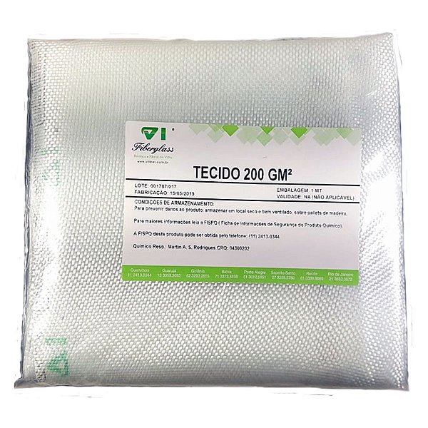 Tecido De Fibra De Vidro Para Reparo Em Geral 200 Gm/2 1Mt