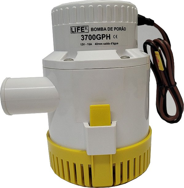 Bomba De Porão Life K 3700 Gph 12 volts Original Lancha