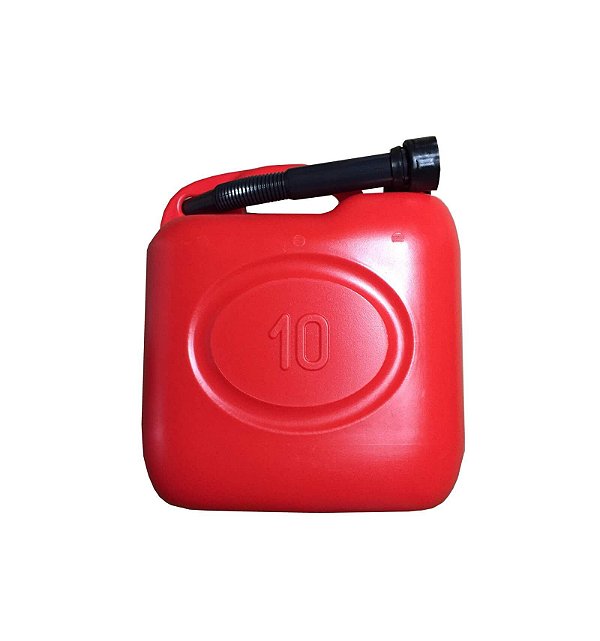 Galão De Combustível reserva 10 Litros Plástico bico funil