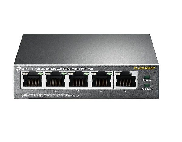 TP-Link Switch, HUB 05P TL-SG1005P 10/100/1000 4P PoE