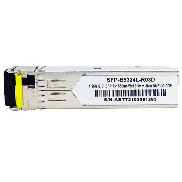 SFP 1.25G 03km BiDi LC DDM TX1550-RX1310NM B5324L-R03D