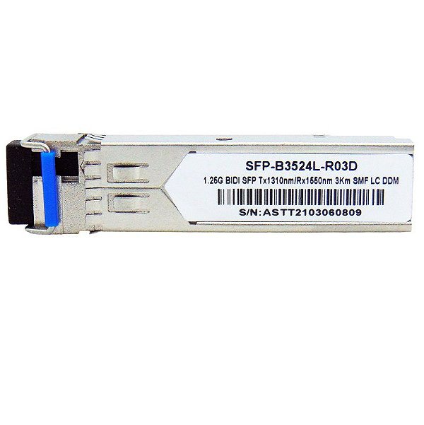 SFP 1.25G 03km BiDi LC DDM TX1310-RX1550NM B3524L-R03D