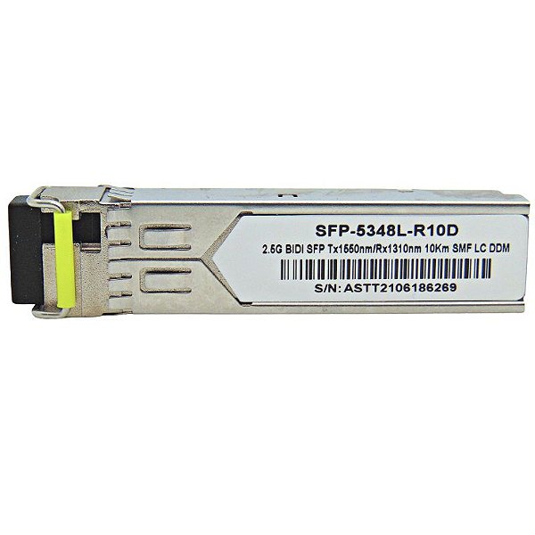 SFP 2.5G 10KM BiDi LC DDM TX1550-RX1310NM 5348L-R10D