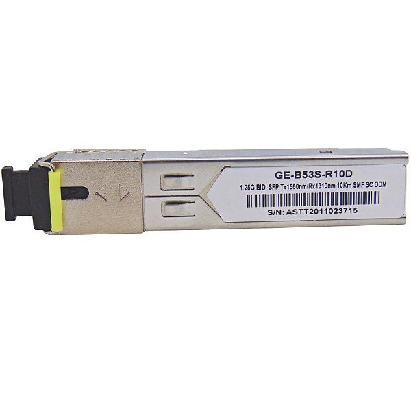 SFP 1.25G 10KM BiDi SC DDM TX1550-RX1310NM GE-B53S-R10D