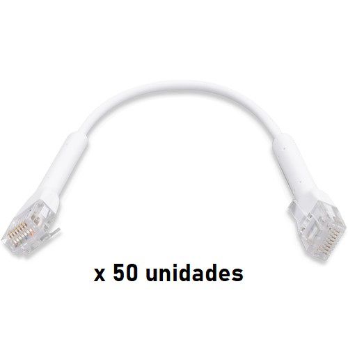 Ubiquiti UC-Patch-RJ45-50PACK UniFi Cabo Patch 10CM Branco