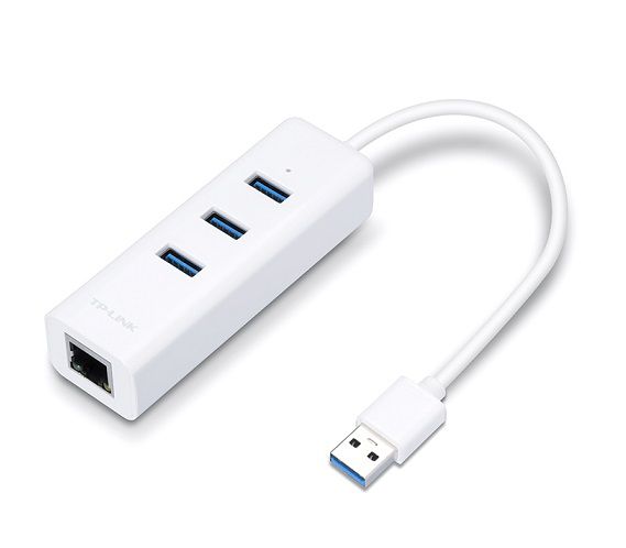 Adaptador Ethernet Gigabit TP-Link USB 3.0 UE330  3 Portas