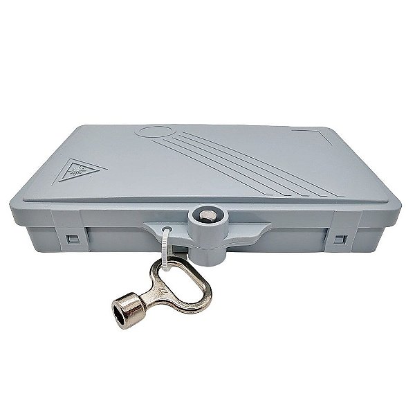 Caixa de Atendimento Óptico 02 Cores 11X17CM  JZ-1312-2A Cinza IP65