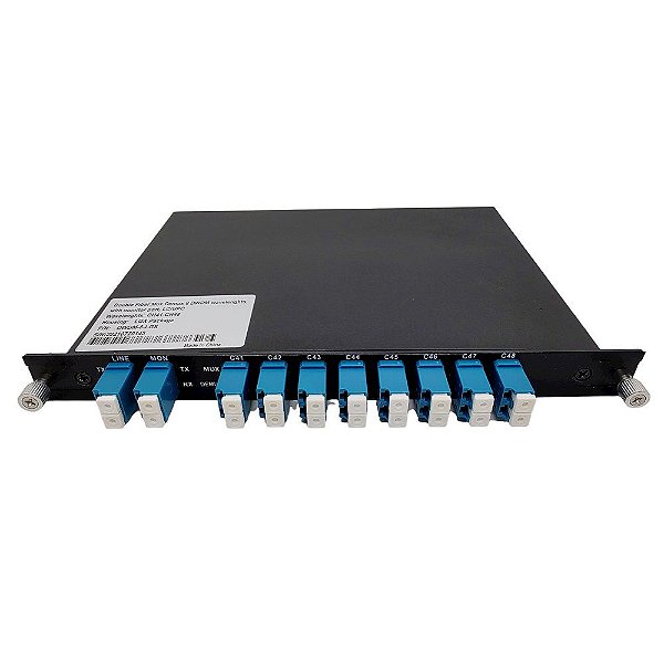 DWDM MUX DEMUX 100G 8CH Dual Fiber C41-C48 LC-UPC LGX