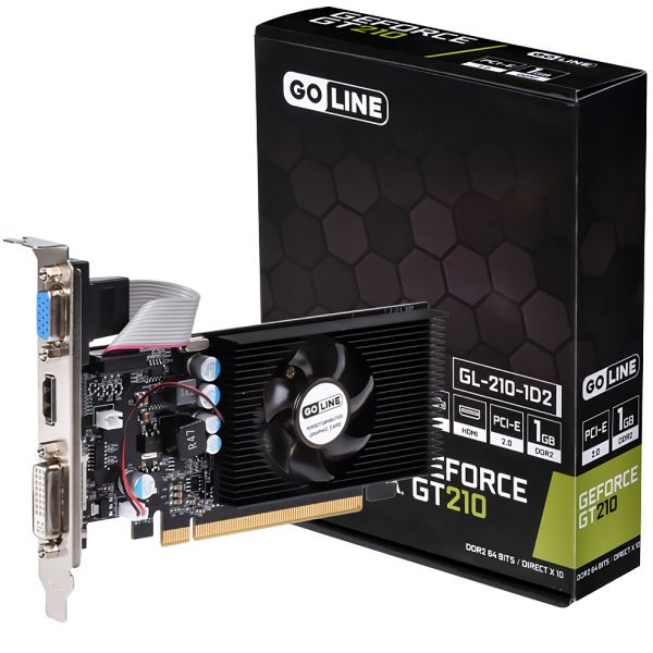 Placa De Video Goline Geforce Gt210 1 Gb Ddr2 (Gl-Gt210-1D2)