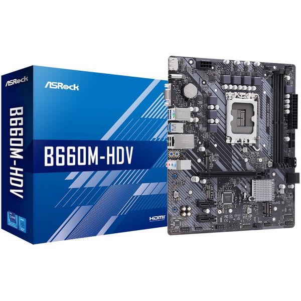 Placa Mãe Asrock B660M-Hdv Lga 1700 Ddr4