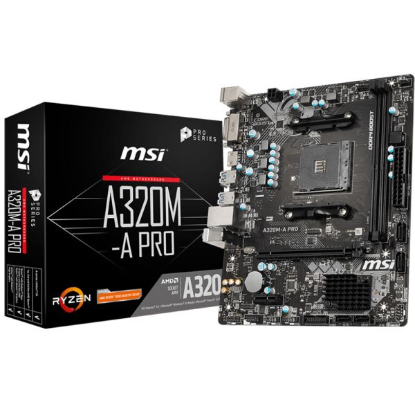 Placa Mãe Msi A320M-A Pro Am4 Ddr4