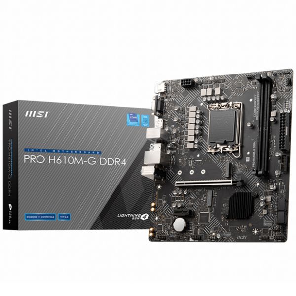 Placa Mãe Msi Pro H610M-G Lga 1700 Ddr4
