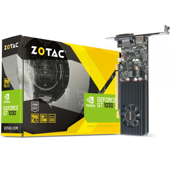Placa De Vídeo Zotac Geforce Gt 1030 2 Gb Gddr5 (Zt-P10300A-10L)