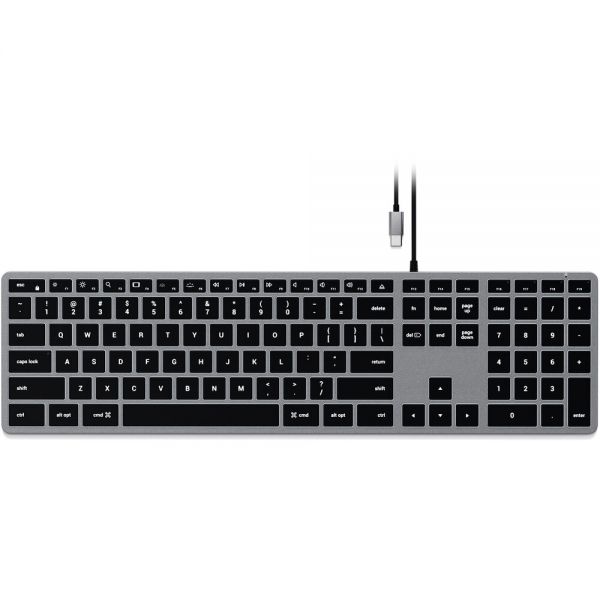 Teclado Satechi St-Ucsw3M W3 Backlit Para Mac Usb-C - Space Gray