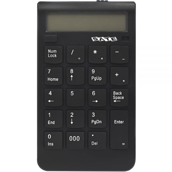 Teclado Numérico Satellite Ak-185 Sem Fio - Preto