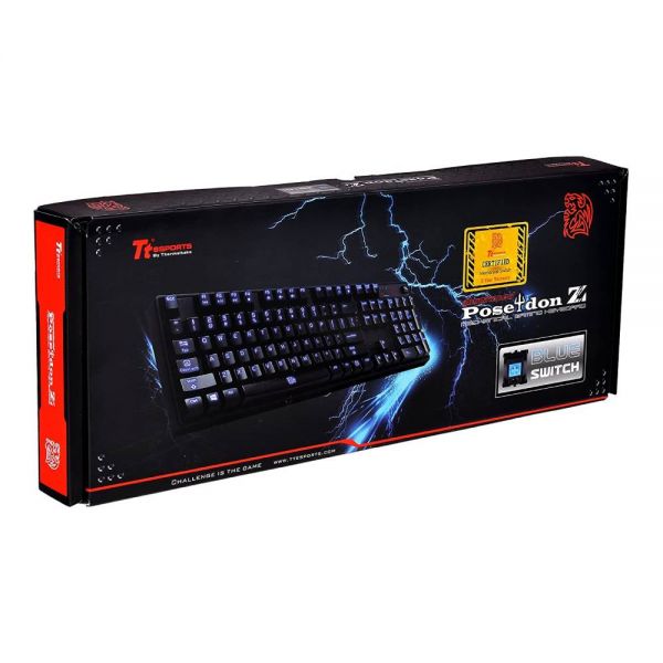 Teclado Gamer Thermaltake Poseidon Z Kb-Piz-Klblus-06 Usb - Preto (Inglês)
