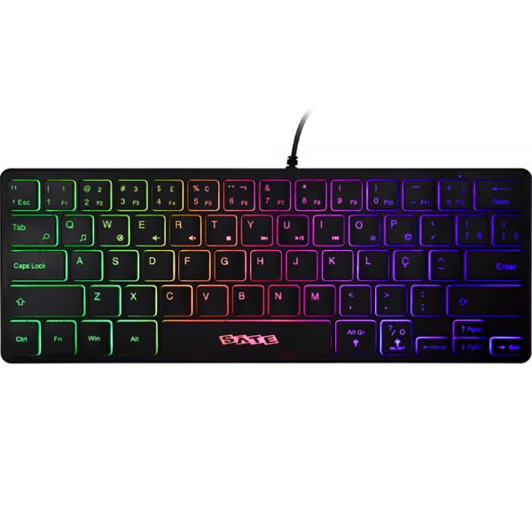 Teclado Gamer Satellite Ak-871 Rgb Usb - Preto (Português)