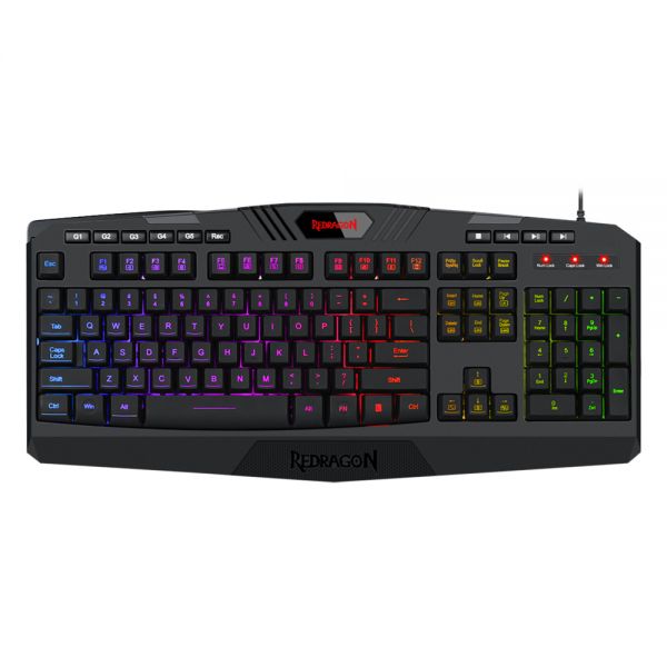 Teclado Gamer Redragon Harpe K503 Usb Rgb - Preto (Espanhol)