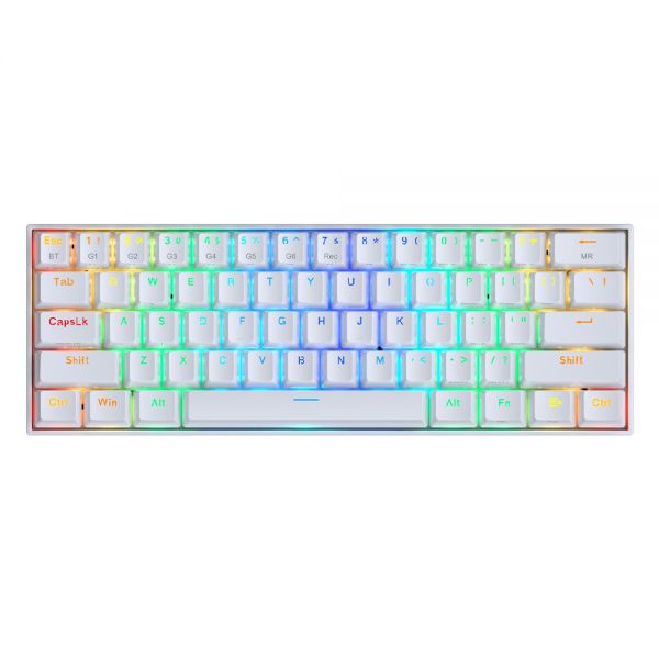 Teclado Gamer Redragon Draconic K530 Rgb Bluetooth - Branco (Inglês)