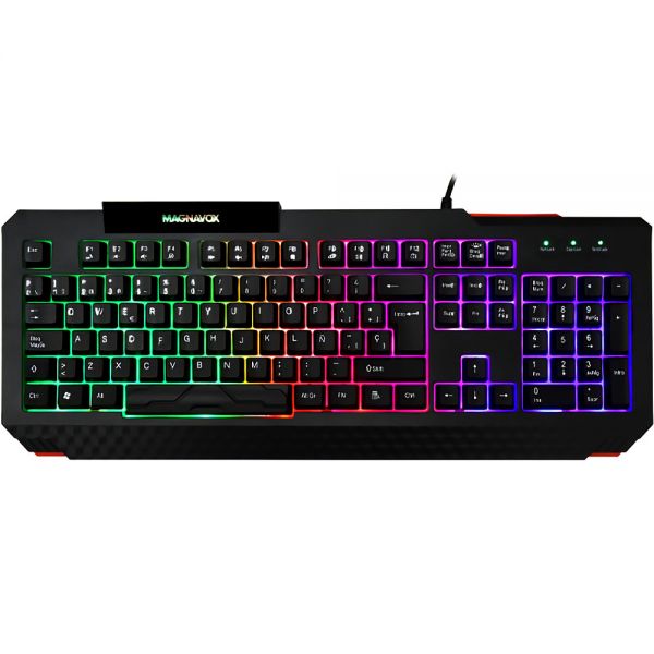 Teclado Gamer Magnavox Mga5309-Mo Rainbow Light Usb - Preto (Espanhol)