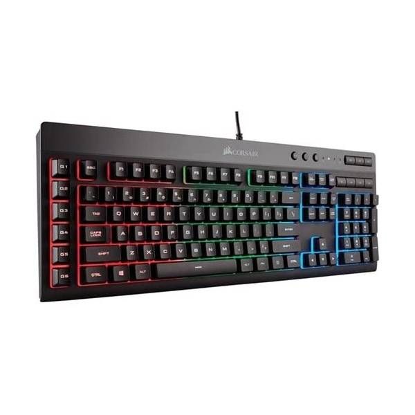 Teclado Gamer Corsair K55 Rgb Usb - Preto (Português)
