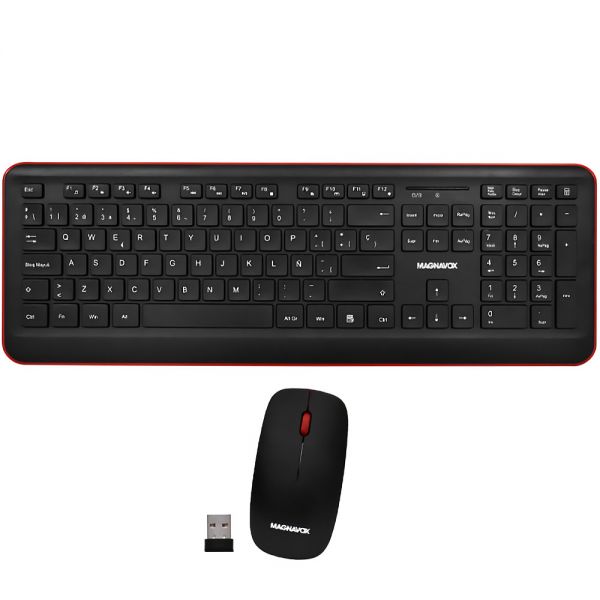 Kit Teclado + Mouse Sem Fio Magnavox Mca5219-Mo - Preto (Espanhol)
