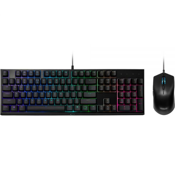 Kit Teclado Ms111+ Cooler Master Mouse Ms-111-Kkmf1-Ls Usb - Preto