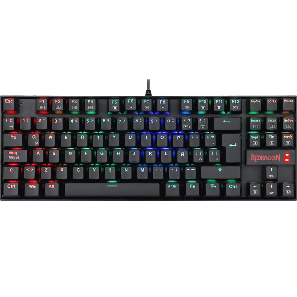 Teclado Gamer Redragon Kumara K552 Rgb Usb - Preto (Português) (Outemu Red)