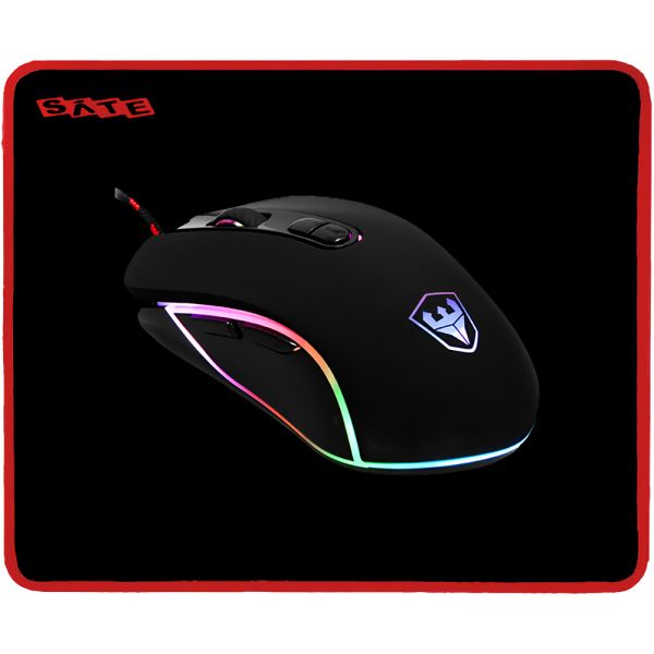 Kit Gamer Teclado Satellite Kg-502 + Mouse + Mousepad + Fone De Ouvido + Speaker - Preto (Espanhol)